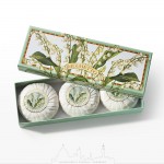 【立體雕刻手工皂系列】100% 有機植物鈴蘭花手工皂 （3*100g)