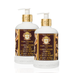 【黃金奢華系列】100% 蔬菜廣藿香和檀香有機沐浴露 (兩支裝)