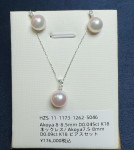 A6 Akoya套裝（耳環+項鍊）