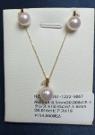 A2 Akoya套裝（耳環+項鍊）